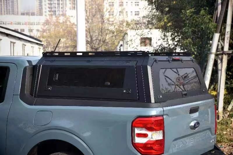 UV Protection Truck Bed Canopy With Glass Window For Ford Maverick