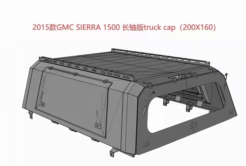 OEM Steel Pickup Canopy Truck Cap For GMC Sierra 1500 Replacement