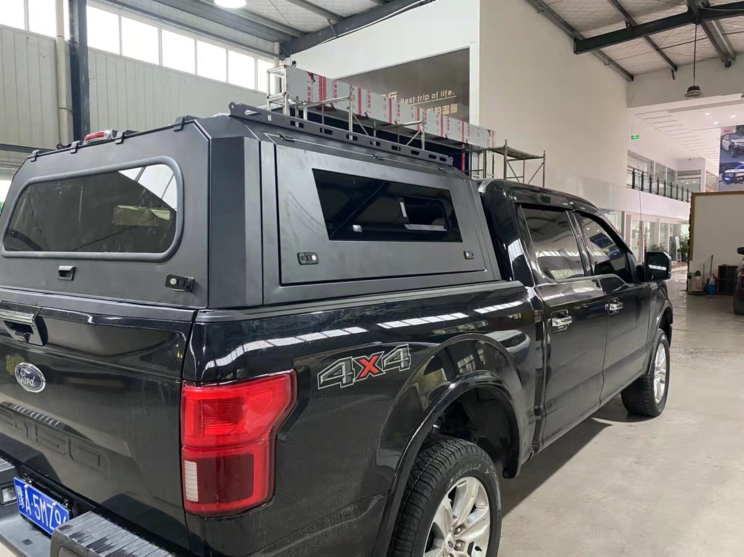 Hardtop Steel Pickup Canopy Ford F150 Truck Topper With Glass Window